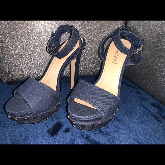 Denim High Heels - Picture 1 of 4